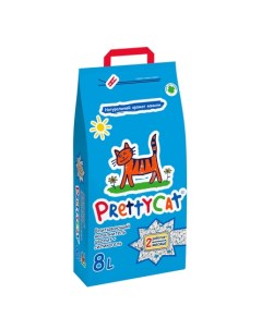 PrettyCat Aroma Fruit наполнитель впитывающий для кошек 4 кг Prettycat