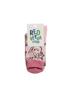 Детские носки Кот единорог Розовый р 22 24 Red vetka teens
