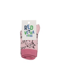Детские носки Кот единорог Розовый р 18 20 Red vetka teens