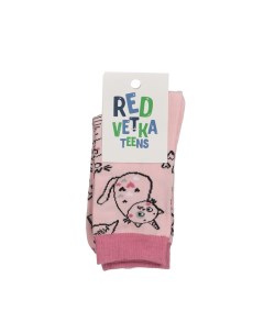 Детские носки Кот единорог Розовый р 20 22 Red vetka teens