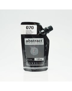 Акрил Abstract 120 мл черный металлик Sennelier