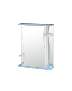 Зеркало шкаф навесной без подсветки Венеция 60 голубой 525886 Mixline