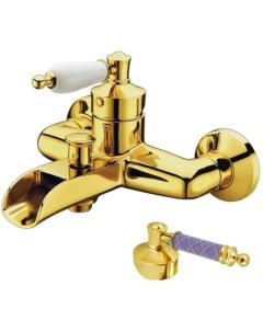 Смеситель для ванны Vogue золото с фиолетовым Boheme