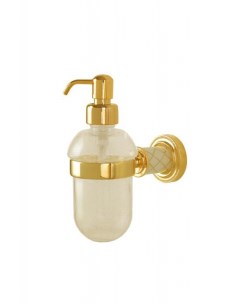 Дозатор для жидкого мыла настенный Murano золото глянцевое Boheme