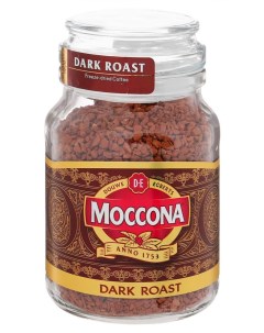 Кофе растворимый Dark Roast сублимированный 95 г Moccona