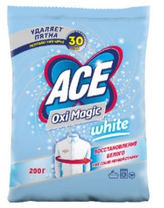 Пятновыводитель Oxi Magic White 200 г Ace