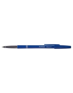 Ручка шариковая Hatber B 2 Синяя 0 7мм с колпачком и клипом чернила на масляной основе