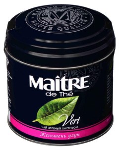 Чай зеленый женьшень Улун листовой 150 г Maitre de the