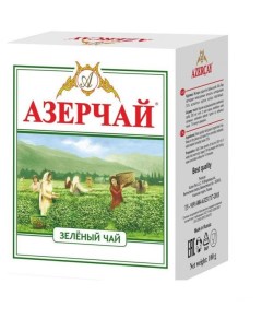 Чай зеленый листовой 100 г Азерчай