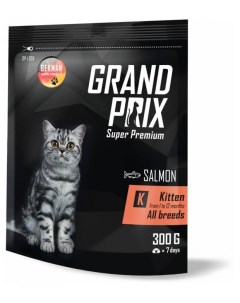 Сухой Сухой корм для котят Kitten с лососем 0 3 кг Grand prix