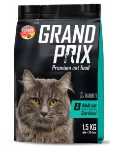 Сухой корм для кошек Adult Sterilized с кроликом 1 5 кг Grand prix