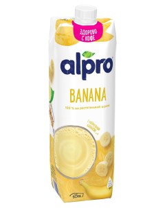 Напиток растительный соево банановый 0 9 1 л Alpro