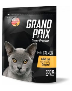 Сухой Сухой корм для кошек Adult Original с лососем 0 3 кг Grand prix