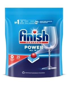 Таблетки для посудомоечной машины Power 25 шт Finish