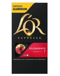 Кофе в капсулах L OR Espresso Splendente 10 капсул L'or