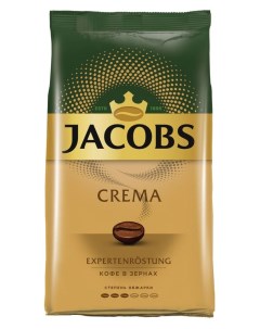 Кофе в зернах Сrema жареный 1 кг Jacobs