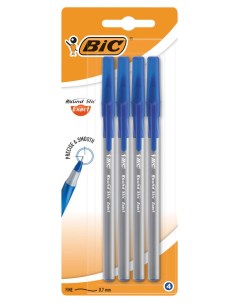 Ручка шариковая Round Stic Exact синяя 4 шт Bic