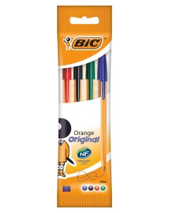 Ручка шариковая Orange Fine разноцветные 4 шт Bic