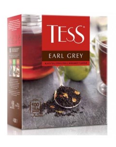 Чай черный Earl Grey бергамот 100х1 8 г Tess