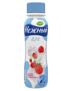 Напиток йогуртный Легкий с соком малины и земляники 0 1 285 г Нежный