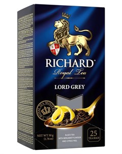 Чай черный Lord Grey в пакетиках 25х2 г Richard