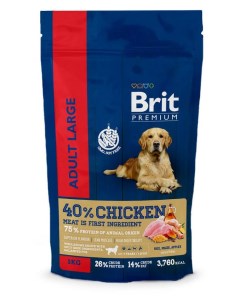 Сухой корм для собак Premium Adult L курица 3 кг Brit*
