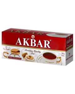 Чай черный цейлонский мелкий листовой 50 г Akbar