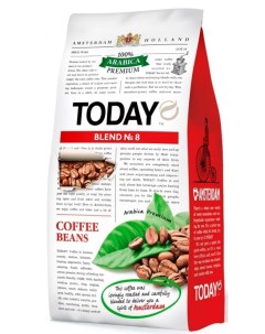 Кофе в зернах Blend 8 100 арабика 800 г Today