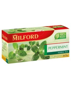 Чай травяной мята перечная в пакетиках 20х1 5 г Милфорд