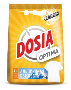 Стиральный порошок Optima Альпийская свежесть 4 кг Dosia