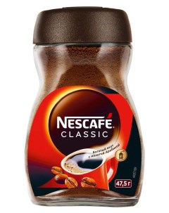 Кофе растворимый Classic с добавлением молотого кофе 47 5 г Nescafe