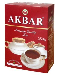 Чай черный цейлонский крупнолистовой 250 г Akbar