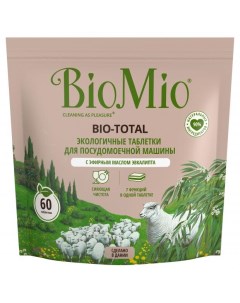 Таблетки для посудомоечной машины Bio Total с маслом эвкалипта 60 шт Biomio