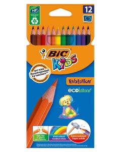 Цветные карандаши Kids Evolution 12 цветов Bic