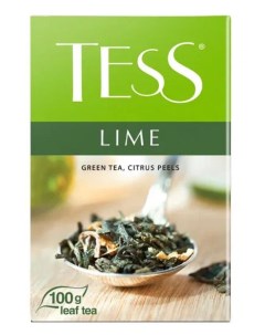 Чай зеленый Лайм листовой 100 г Tess