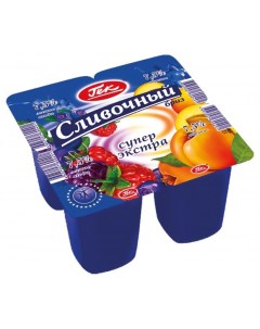 Продукт йогуртный Сливочный бриз супер экстра лесные ягоды абрикос 7 5 100 г Гек