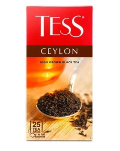 Чай черный Ceylon в пакетиках 25 шт Tess