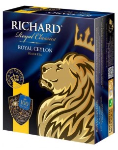 Чай черный Royal Ceylon высокогорный в пакетиках 100х2 г Richard
