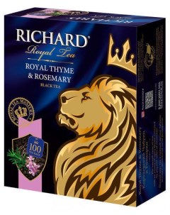 Чай черный Royal Thyme Rosemary ароматизированный в пакетиках 100х2 г Richard