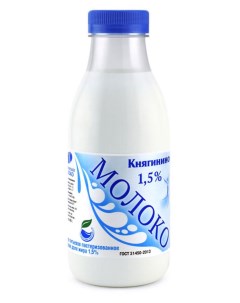 Молоко 1 5 БЗМЖ 430 г Княгинино