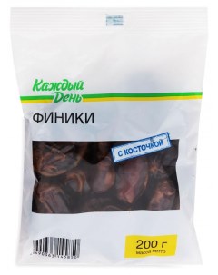 Финики с косточкой 200 г Каждый день