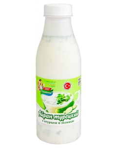 Напиток кисломолочный Айран Турецкий с огурцом и зеленью 1 8 БЗМЖ 500 мл G-balance