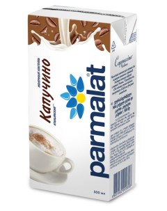 Коктейль молочный Каппучино Итальянский с кофе и какао БЗМЖ 500 мл Parmalat