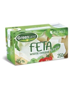 Сырный продукт рассольный Feta White Cheese сычужный из буйволиного молока ЗМЖ 250 г Greenland