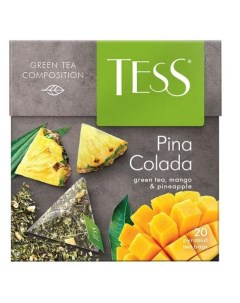 Чай зеленый Pina Colada в пирамидках 20 шт Tess