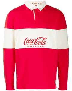 Tommy jeans рубашка регби tommy x coca cola Tommy jeans