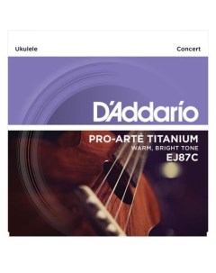 Струны для укулеле D ADDARIO SET CONCERT TITANIUM UKULELE D`addario