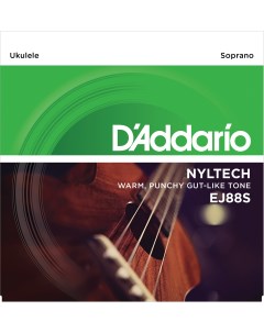 Струны для укулеле D ADDARIO EJ88S SET SOPRANO NYLTECH UKULELE D`addario