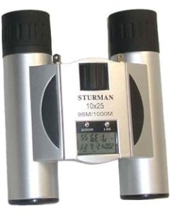 Бинокль 10x25 с термометром Sturman