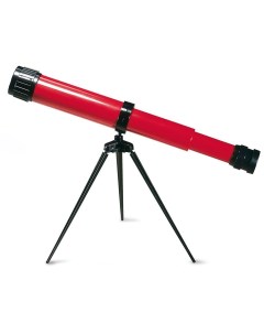 Телескоп детский настольный 15x c дополнительной линзой на 25x красный Navir